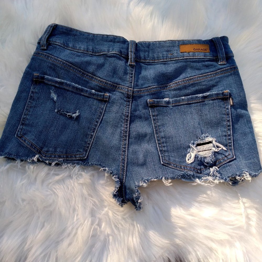 garage cutoff jean shorts